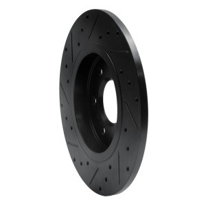 Buick Terraza Brake Rotor (1) - Rear Right - R1 Concepts - Drilled & Slotted - Black - `06-`09